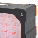easycomfort easycomfort cassettiera box per accessori minuteria arancione 38x16x47.5cm