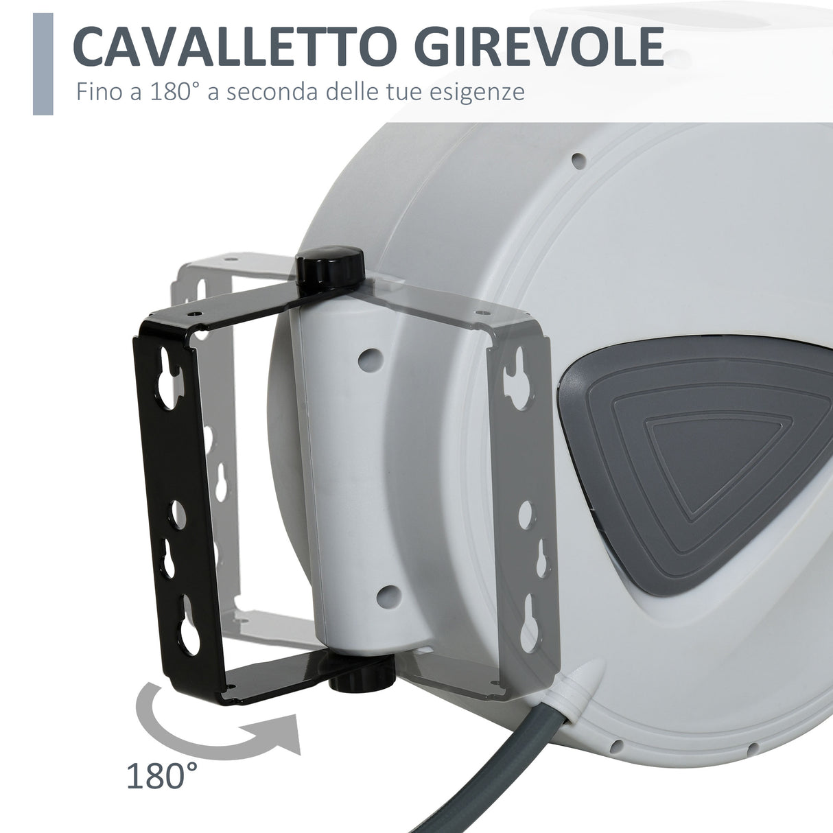 easycomfort easycomfort avvolgitubo automatico da parete con attacco 1 4 180 20 _ 2m