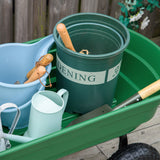 easycomfort easycomfort carrello da giardino con struttura in acciaio e pneumatici 108x52x100cm verde