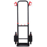 easycomfort easycomfort carrello portapacchi carichi pesanti pieghevole in metallo con 6 ruote per scale carico massimo 150kg