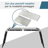 easycomfort scala in alluminio 5 in 1 nera per interni ed esterni carico massimo 150kg 370x61x11 cm