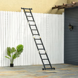 easycomfort scala in alluminio 5 in 1 nera per interni ed esterni carico massimo 150kg 370x61x11 cm