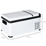 easycomfort frigo portatile elettrico a compressore 20l con maniglia e schermo lcd frigorifero piccolo da 12 24v dc e 110 240v ac per auto e camion