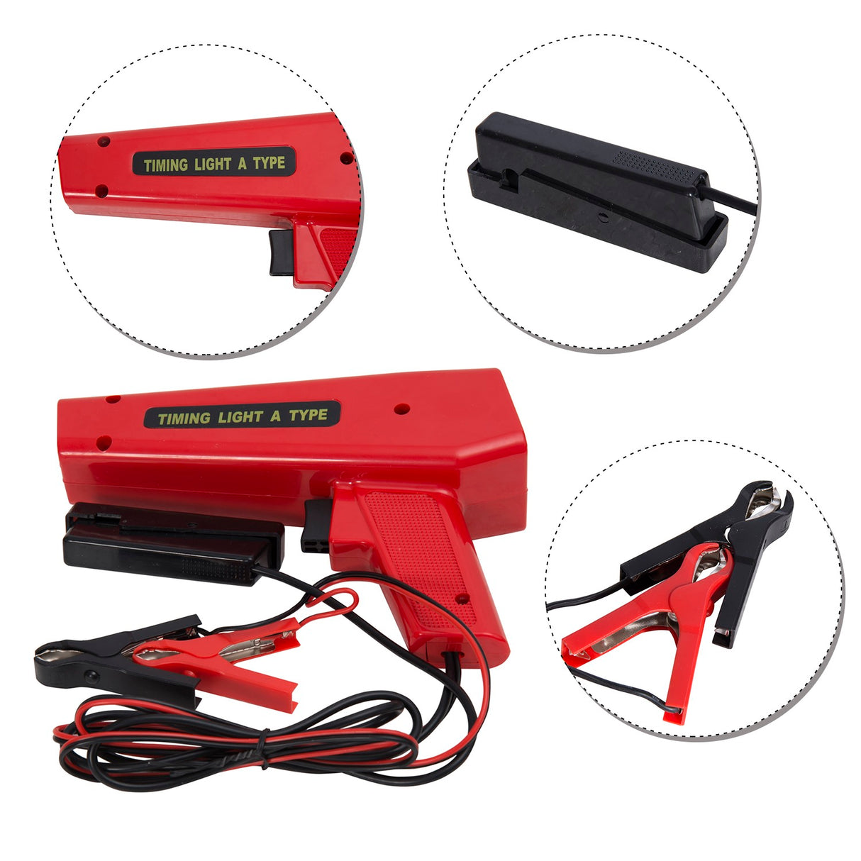 easycomfort pistola stroboscopica d accensione con luce flash xenon per motori a benzina 23.5x15.5x6.7 cm rossa