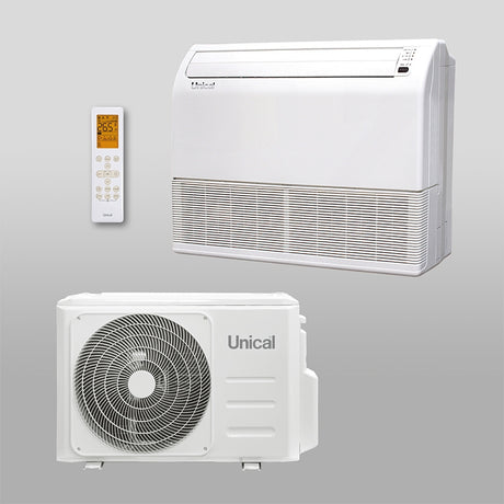 unical condizionatore climatizzatore unical pavimentosoffitto 48000 btu ps11 48h classe aa gas r 32 wi fi optional