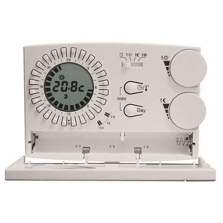 perry electric cronotermostato analogico digitale settimanale perry electric da parete serie easy 1cr cr309s ean 8019108090600