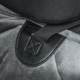 easycomfort telo coprisedile per auto effetto velluto con fondo antiscivolo e cinghie di fissaggio 160x145cm grigio