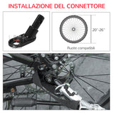 easycomfort rimorchio cani con ingresso a cerniera ruote e bandiera in acciaio e tessuto oxford rosso argento nero