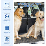 easycomfort divisorio auto per cani in acciaio e pp regolabile in larghezza e altezza 89 150x76 124 cm nero