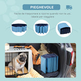 easycomfort easycomfort piscina in plastica bordo stabile per cani animali domestici blu 120x30cm