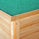 easycomfort easycomfort cuccia per cani impermeabile da esterno in legno di abete 85x58x58cm