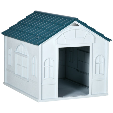 easycomfort cuccia per cani di taglia media e grande max 30kg in pp impermeabile 84.2x98.2x82cm blu