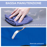 easycomfort easycomfort brandine pieghevoli per cani in tessto oxford blu 71x58x18cm