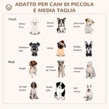 easycomfort easycomfort cuccia per cani imbottita con cuscino e bordi rialzati rivestimento in tessuto 85x85x35cm grigio