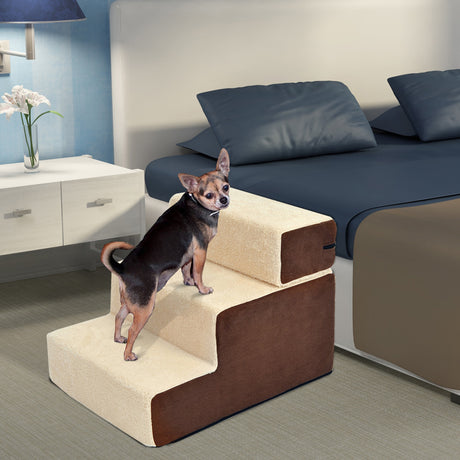 easycomfort easycomfort scaletta per cani 3 morbidi gradini rimovibili e antiscivolo 54x40x39cm