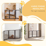 easycomfort easycomfort cancellino per cani e animali domestici a 3 sezioni divisorio di sicurezza pieghevole 160x1.2x76cm