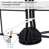 easycomfort easycomfort recinto modulare per animali domestici nero 12 moduli 35x35cm