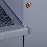easycomfort scaletta per cani a 3 gradini con tappeto antiscivolo e spazio interno 40.5x44.5x38cm grigio