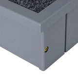 easycomfort scaletta per cani a 3 gradini con tappeto antiscivolo e spazio interno 40.5x44.5x38cm grigio