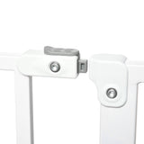 easycomfort easycomfort cancelletto di sicurezza per cani in acciaio e abs estensibile 75 145cm per scale e porte bianco