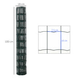 easycomfort rete per recinzioni in metallo con rivestimento in pvc rotolo da 10x1m verde