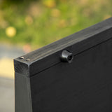 easycomfort rampa per cani pieghevole antiscivolo in legno con maniglia laterale 43x165x6.5 cm nero