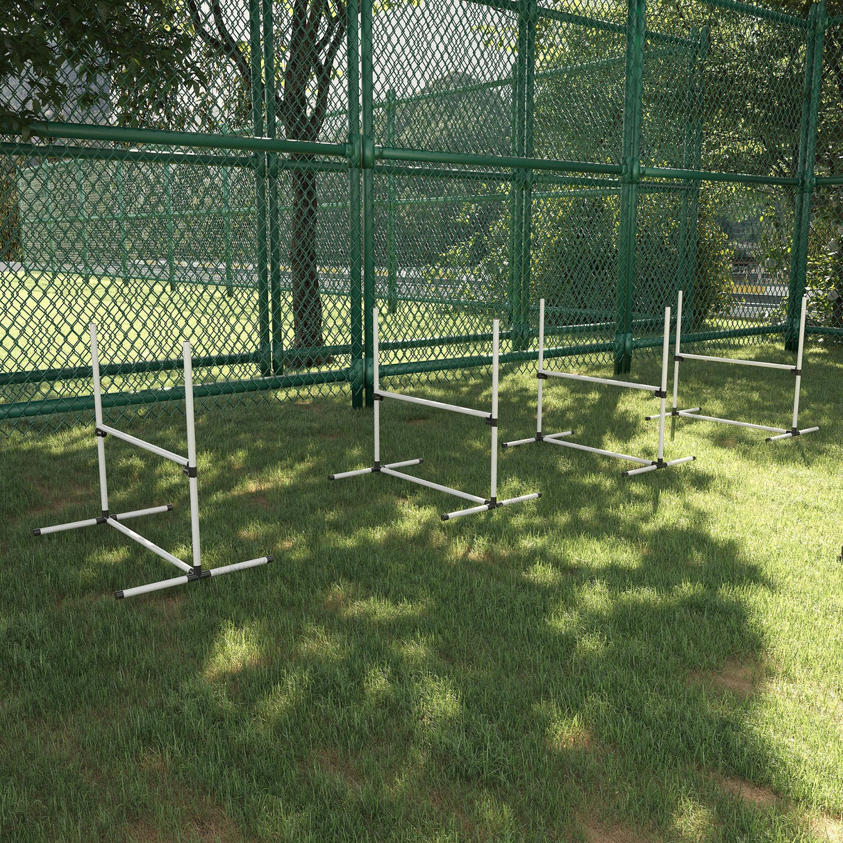 easycomfort easycomfort set 4 ostacoli agility dog per addestramento cani con sacca di trasporto