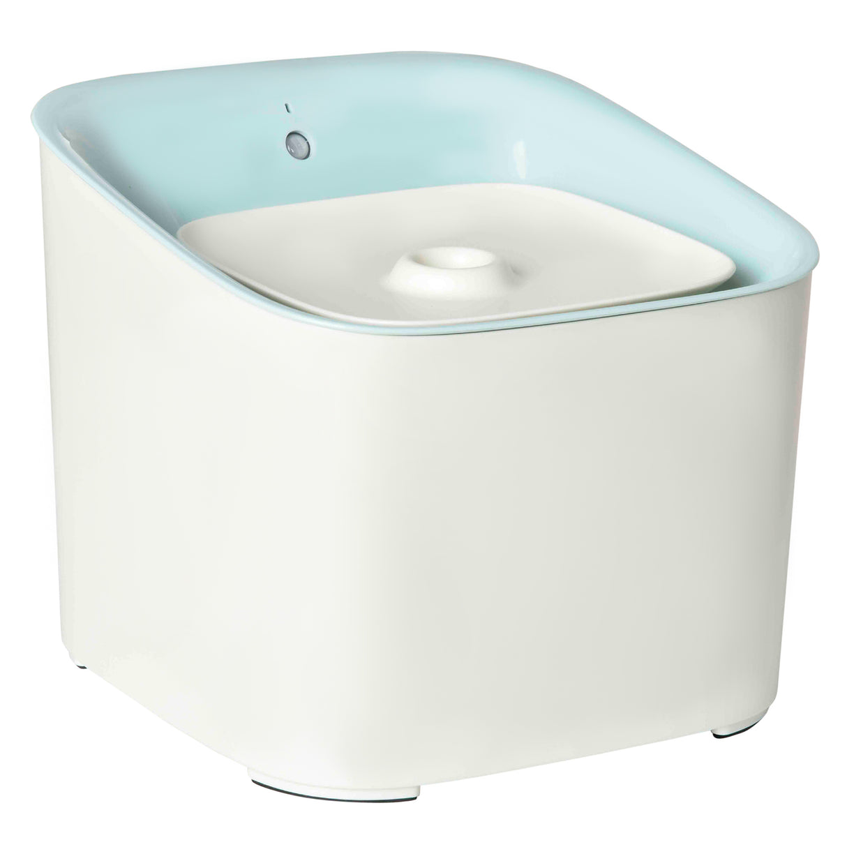easycomfort easycomfort fontanella per gatti e cani da 3l con filtro a carboni luce led e sensore di movimento bianco