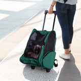 easycomfort easycomfort trolley zaino trasportino per animali domestici verde