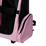 easycomfort easycomfort trolley zaino di viaggio per animali domestici multiuso 2 in 1 in panno di oxford 36 x 30 x 49cm rosa