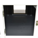 easycomfort easycomfort cuccia da esterno rialzata con balconcino e tetto impermeabile in legno grigio 83x66.5x74.7cm