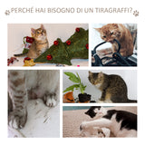 easycomfort easycomfort albero per gatti in sisal con cuccia piattaforme e giochi 60x40x120cm