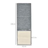 easycomfort easycomfort set 2 tiragraffi per gatti da divano tappetini tiragraffi in sisal e poliestere 130x45cm grigio