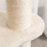 easycomfort easycomfort albero tiragraffi per gatti adulti e gattini da 95cm cuccia e casetta per gatti in rattan e pali in sisal