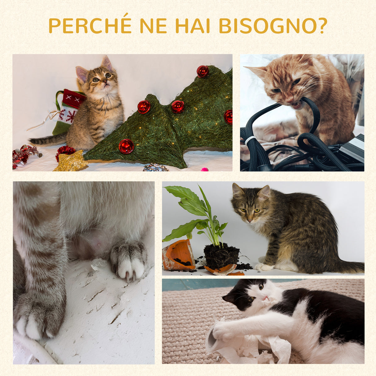 easycomfort albero per gatti in mdf con tiragraffi per gatti 2 casette per gatti posatoi e pallina da gioco 60x48x133 cm