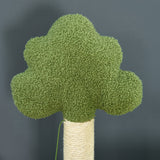 easycomfort easycomfort albero per gatti a tema foresta con casetta lettino tiragraffi e pallina 49x40x107 cm verde
