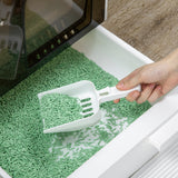 easycomfort lettiera per gatti chiusa con filtri paletta e vassoio removibile struttura in pp 43x44x47 cm bianca e nera