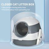 easycomfort lettiera per gatti con paletta e deodorante design pieghevole con maniglia 52x41x38 cm