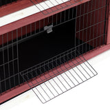 easycomfort easycomfort conigliera da esterno in legno gabbia per conigli impermeabile