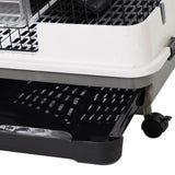 easycomfort easycomfort gabbia a 3 piani in metallo per roditori criceti conigli e porcellini d india
