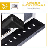 easycomfort easycomfort gabbia per conigli e porcellini d india 4 ruote casetta e rampa legno