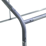 easycomfort easycomfort pollaio da giardino con telaio zincato copertura impermeabile e rete esagonale 3x4x2 m argento