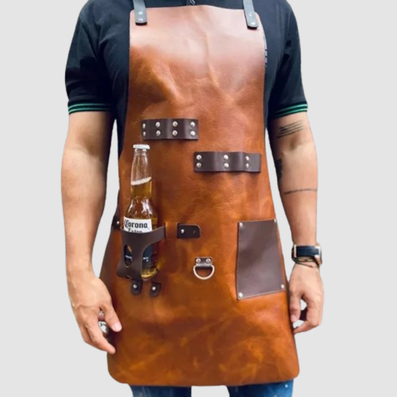 Leather Barbecue Apron