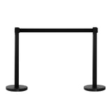 easycomfort easycomfort colonnine separacode colonnina segnapercorso con nastro nero in acciaio inox 200x32x90cm