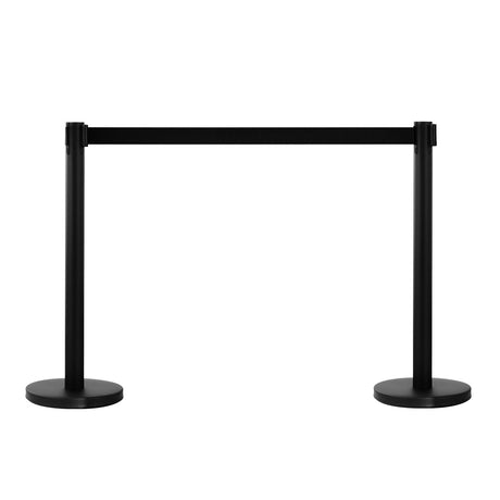 easycomfort easycomfort colonnine separacode colonnina segnapercorso con nastro nero in acciaio inox 200x32x90cm