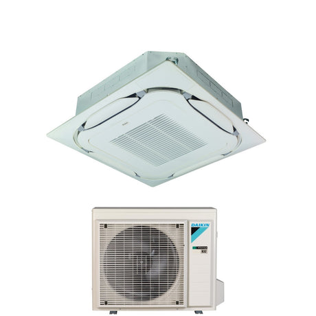 climatizzatore condizionatore daikin bluevolution a cassetta round flow 21000 btu fcag60b r 32 wi fi optional con comando a filo e griglia garanzia italiana
