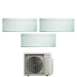 Climatizzatore Condizionatore Daikin Bluevolution Trial Split Inverter serie STYLISH WHITE 12+12+12 con 3MXM68N R-32 Wi-Fi Integrato 12000+12000+12000 Colore Bianco - Garanzia Italiana
