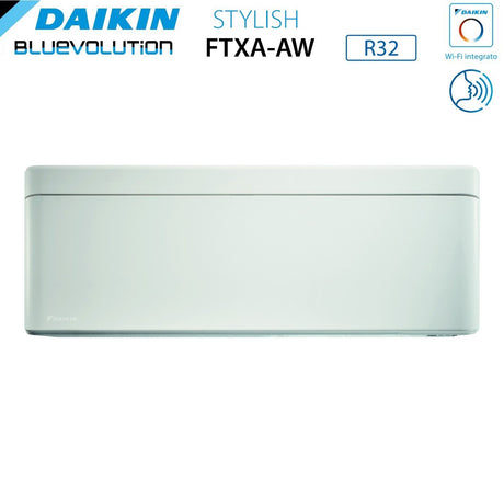 Unité intérieure murale Daikin Bluevolution STYLISH WHITE Series 18 000 BTU FTXA50AW R-32 avec Wi-Fi intégré, couleur blanche