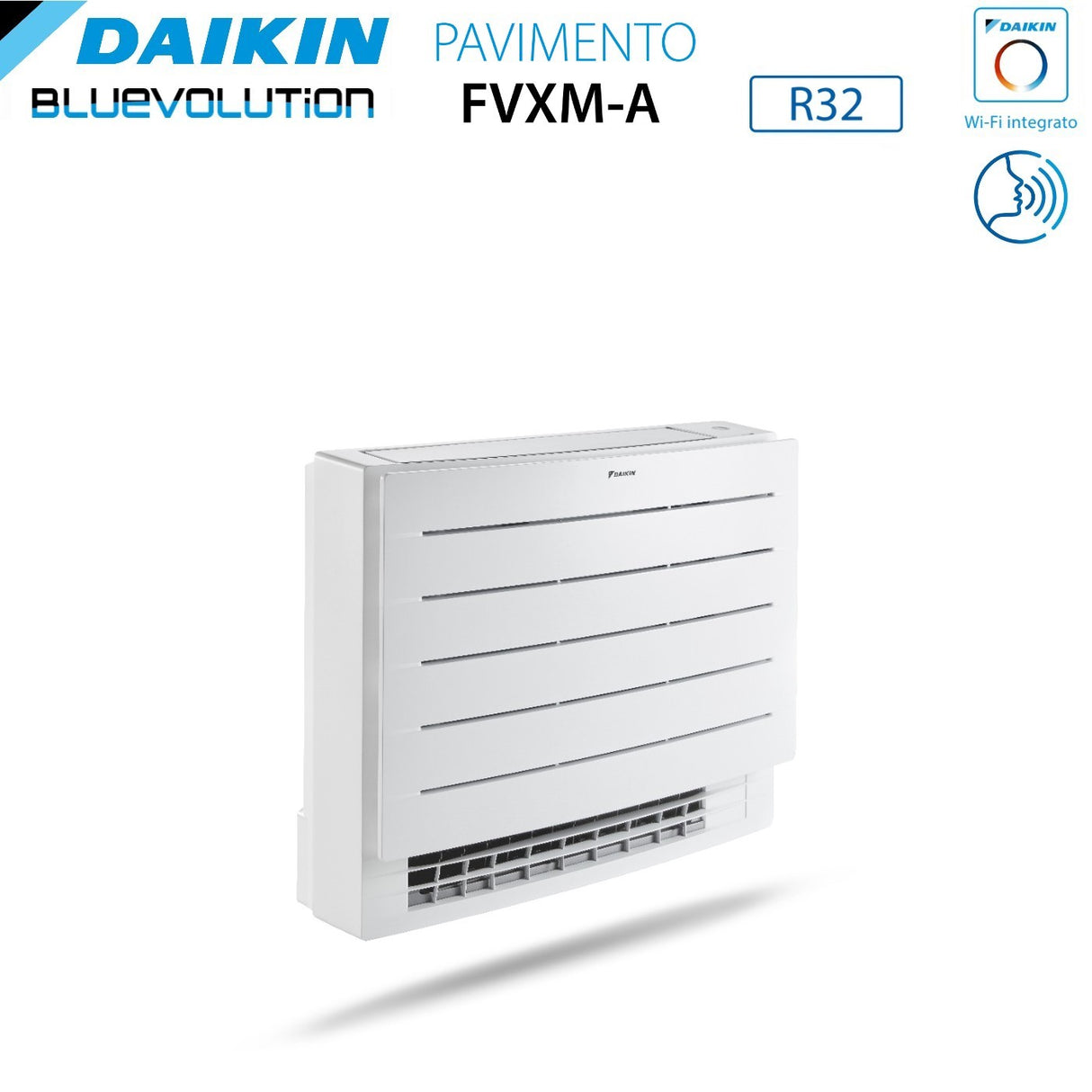 Daikin Bluevolution Perfera Bodenmontiertes Innengerät 18000 Btu FVXM50A R-32, integrierte Wi-Fi-Infrarot-Fernbedienung im Lieferumfang enthalten
