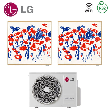 climatizzatore condizionatore lg dual split inverter serie artcool gallery 9_9 con mu2r17 r 32 wi fi optional 9000_9000 9189